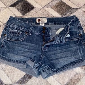 Womens denim shorts